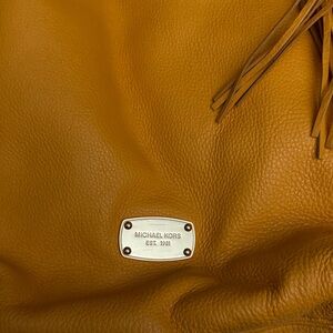 Michael Kors Gold Leather Handbag